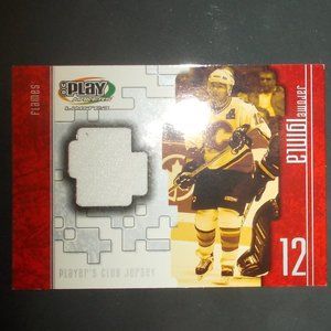 2002 Upper Deck Hockey Play Makers Jerome Iginla Calgary Flames Game Worn Card